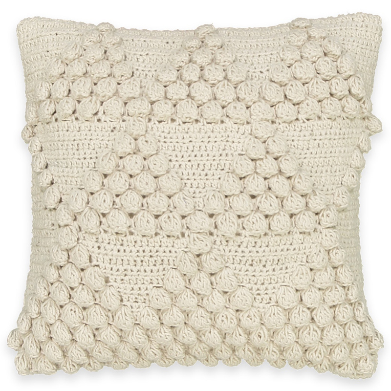 Подушка Macrame Nodules Молочный Подушка Macrame Nodules Молочный в Тюмени | Loft Concept