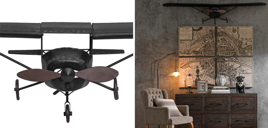 Самолет аксессуар на стену Самолет аксессуар на стену - Loft-Concept в Тюмени