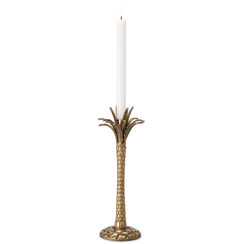 Подсвечник Eichholtz Candle Holder Palm Desert Винтажная латунь Подсвечник Eichholtz Candle Holder Palm Desert Винтажная латунь в Тюмени | Loft Concept