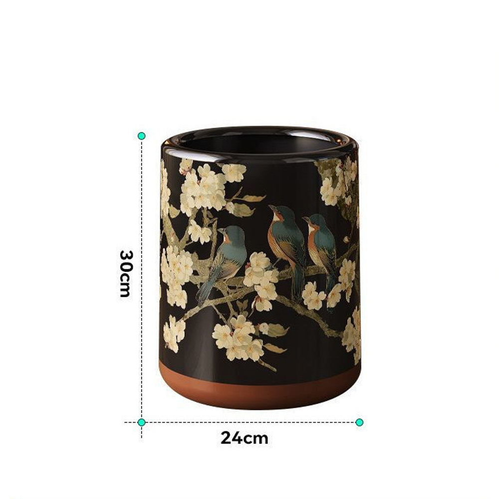 Мусорное ведро в китайском стиле Flower Trash Can Мусорное ведро в китайском стиле Flower Trash Can в Тюмени