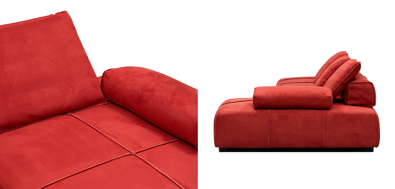 Угловой диван Quinn Red Sofa - фото