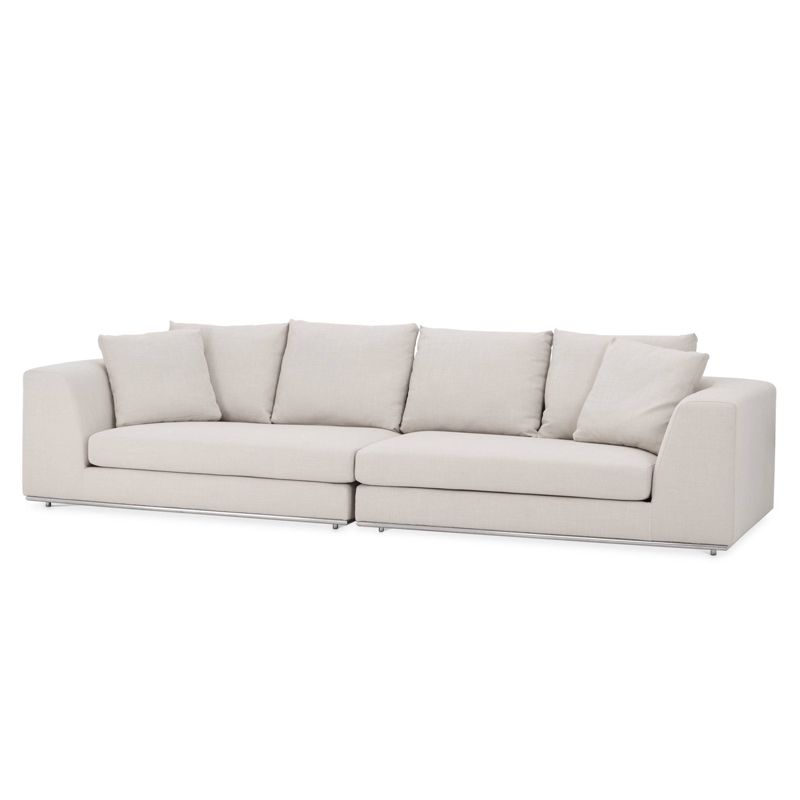 Диван Eichholtz Sofa Marlon Brando Молочный Нержавеющая сталь Диван Eichholtz Sofa Marlon Brando Молочный Нержавеющая сталь в Тюмени | Loft Concept