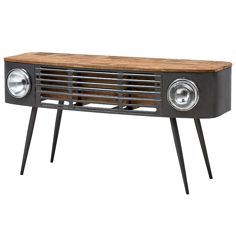 Консоль Loft Car Console Table Древесина Графит Консоль Loft Car Console Table Древесина Графит в Тюмени | Loft Concept