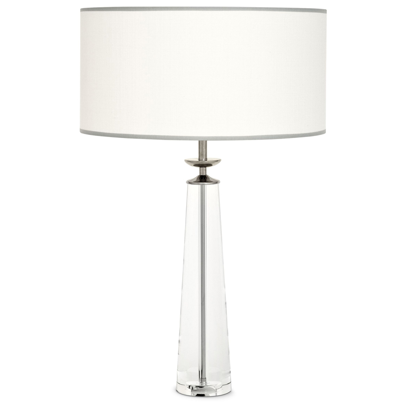 Настольная лампа Eichholtz Table Lamp Chaumon Прозрачный Белый Никель Настольная лампа Eichholtz Table Lamp Chaumon Прозрачный Белый Никель в Тюмени | Loft Concept