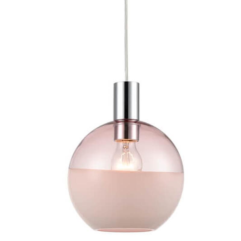 Подвесной светильник Rachel pink Хром Розовый Подвесной светильник Rachel pink Хром Розовый в Тюмени | Loft Concept