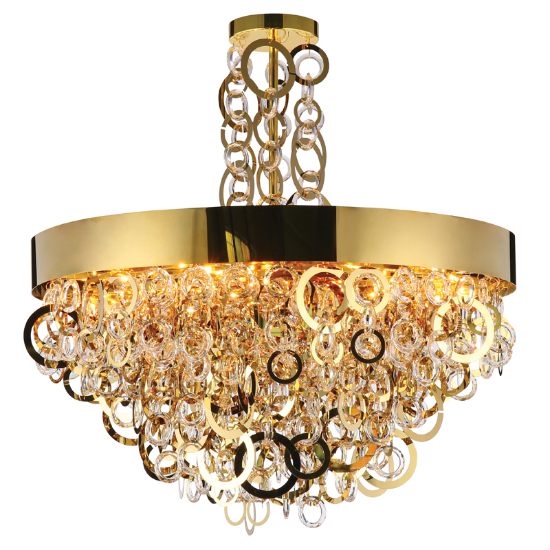 Люстра Maryse Chandelier Глянцевое золото Прозрачный Люстра Maryse Chandelier Глянцевое золото Прозрачный в Тюмени | Loft Concept