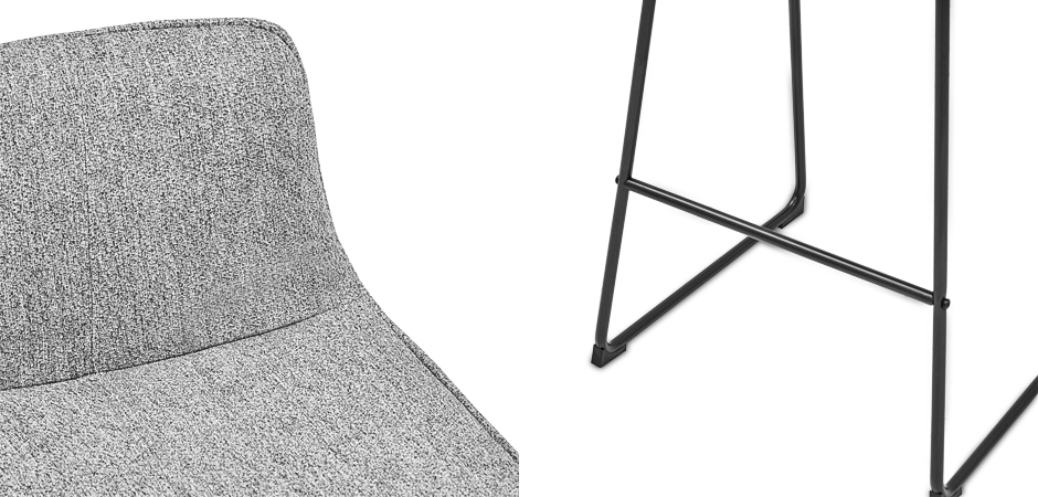 Барный стул Alonzo Bar Stool Gray Барный стул Alonzo Bar Stool Gray - Loft-Concept в Тюмени