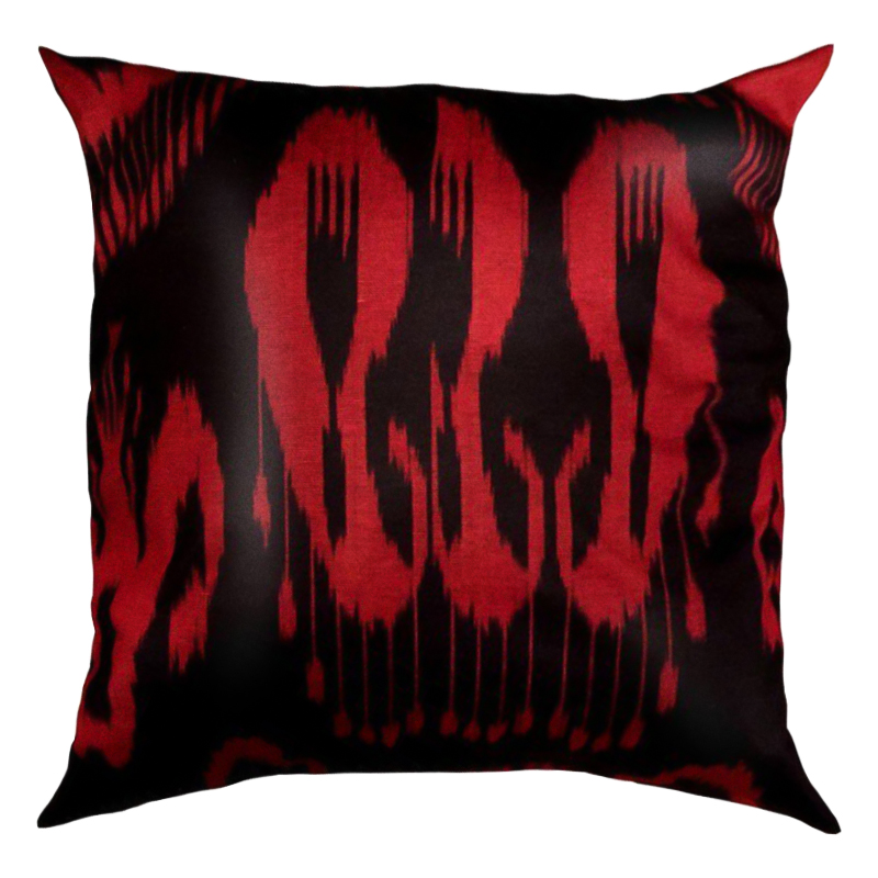 Подушка Red and Black Черный Красный Подушка Red and Black Черный Красный в Тюмени | Loft Concept