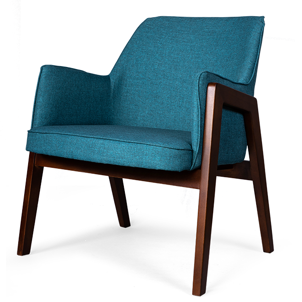 Кресло Gregory blue Светло-синий Коричневый Кресло Gregory blue Светло-синий Коричневый в Тюмени | Loft Concept