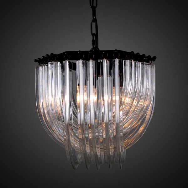 Люстра Frozen Glass Chandelier 33 Черный Люстра Frozen Glass Chandelier 33 Черный в Тюмени | Loft Concept