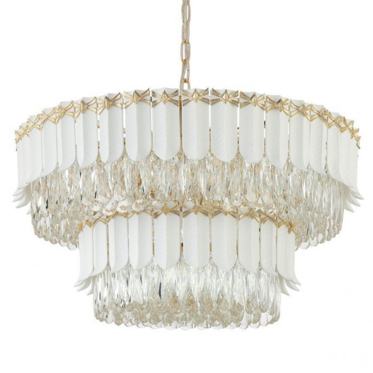 Люстра Barcelo Chandelier Прозрачный Золотой Люстра Barcelo Chandelier Прозрачный Золотой в Тюмени | Loft Concept
