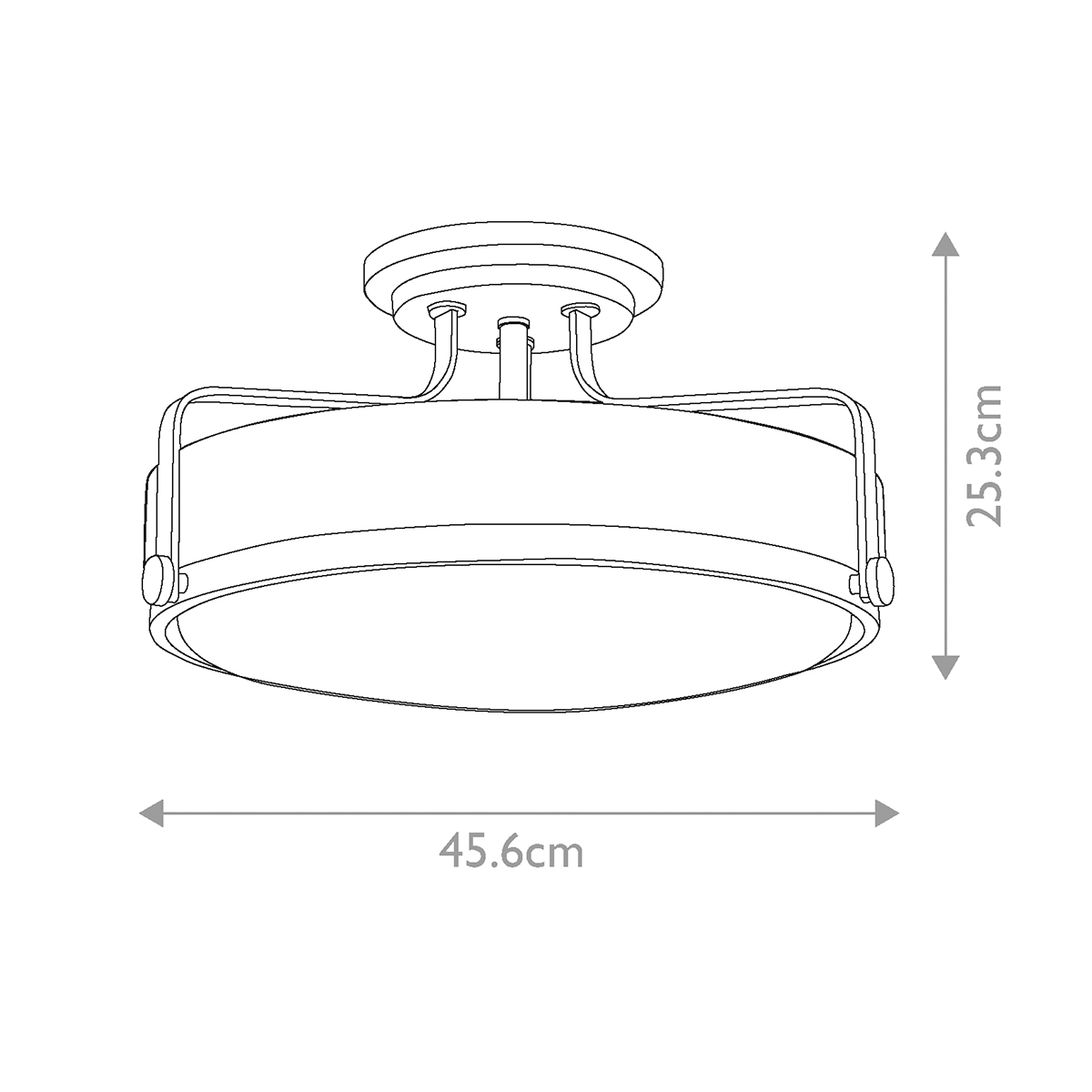Потолочный светильник с круглым матовым белым плафоном Hinkley в Тюмени