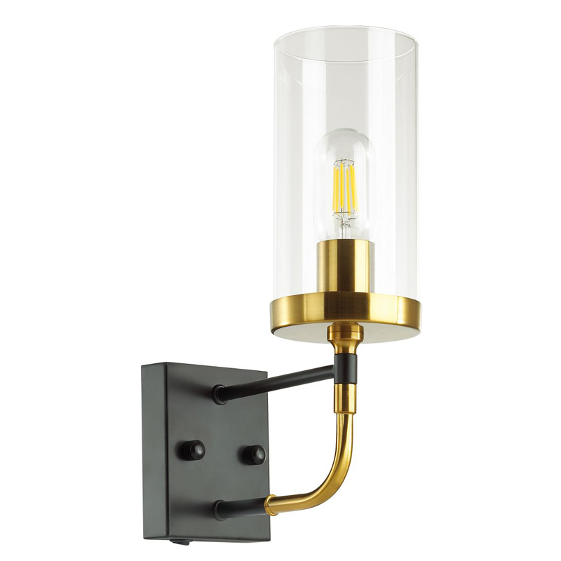 Бра Greger Sconce Прозрачный Глянцевое золото Черный Бра Greger Sconce Прозрачный Глянцевое золото Черный в Тюмени | Loft Concept