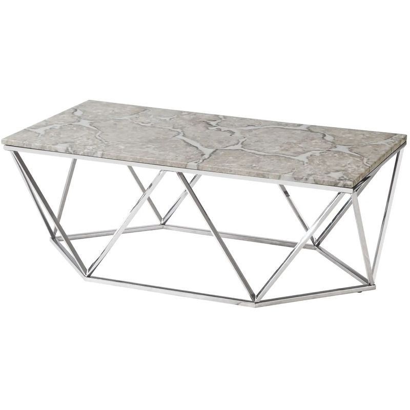 Кофейный столик Kovaldzhi Collection Frame Geometry Silver Бежево-серый Белый Мрамор Bianco Серебряный Кофейный столик Kovaldzhi Collection Frame Geometry Silver Бежево-серый Белый Мрамор Bianco Серебряный в Тюмени | Loft Concept