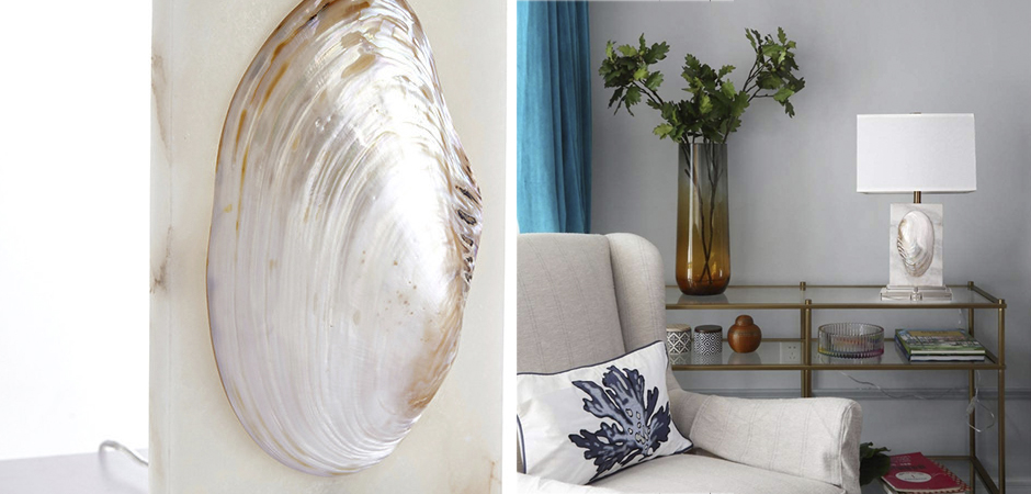 Настольная лампа Mother of Pearl Sink Настольная лампа Mother of Pearl Sink - Loft-Concept в Тюмени