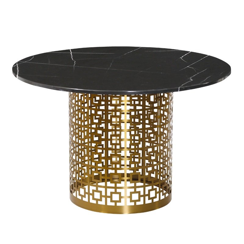 Обеденный стол Artesia Dining Table Black Глянцевое золото Черный Обеденный стол Artesia Dining Table Black Глянцевое золото Черный в Тюмени | Loft Concept