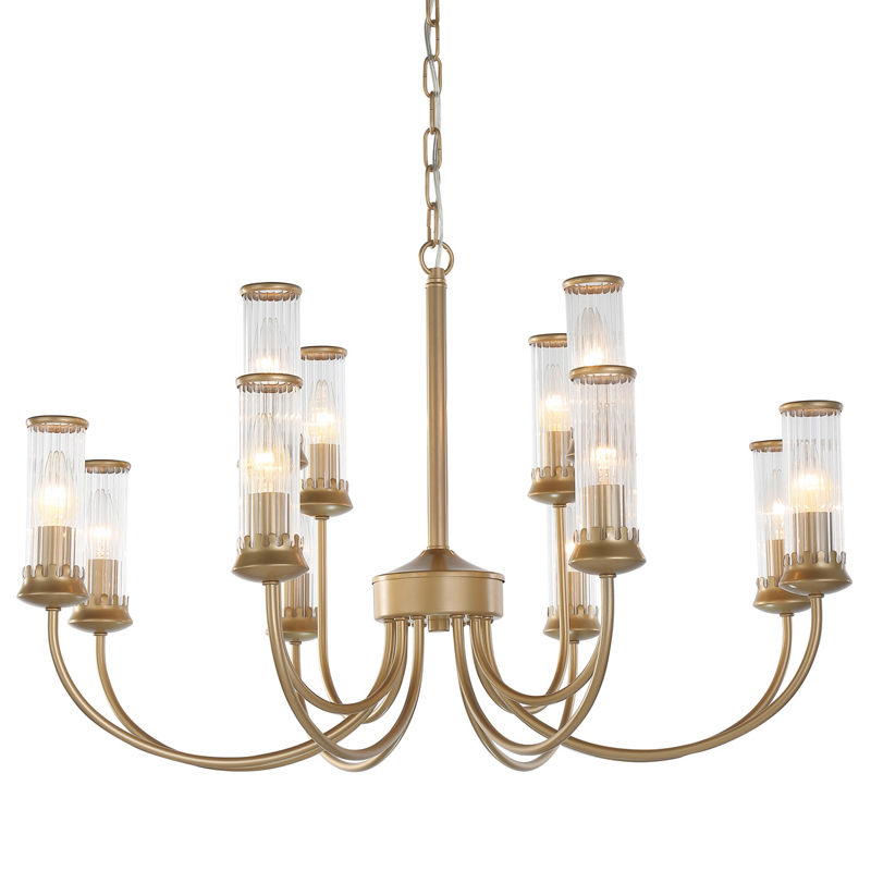 Люстра Morgane Chandelier gold 78 Золотой Прозрачный Люстра Morgane Chandelier gold 78 Золотой Прозрачный в Тюмени | Loft Concept