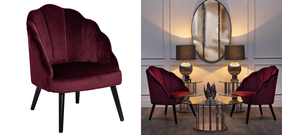 Кресло FolioFlower Armchair burgundy Кресло FolioFlower Armchair burgundy - Loft-Concept в Тюмени
