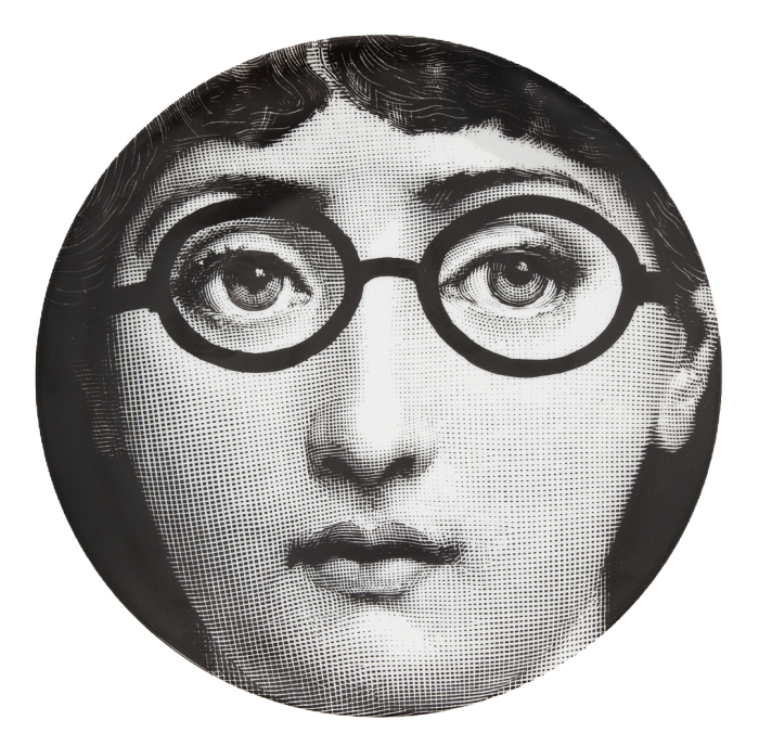 Декоративная тарелка Fornasetti 026 Черный Декоративная тарелка Fornasetti 026 Черный в Тюмени | Loft Concept