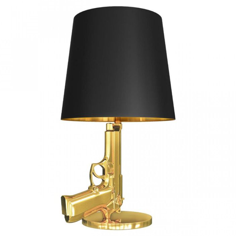 Настольная лампа Flos Gun Table Lamp Золотой Черный Настольная лампа Flos Gun Table Lamp Золотой Черный в Тюмени | Loft Concept