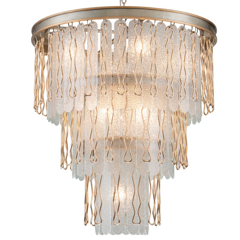 Люстра Abel Chandelier 67 Золотой Серебряный Прозрачный Люстра Abel Chandelier 67 Золотой Серебряный Прозрачный в Тюмени | Loft Concept