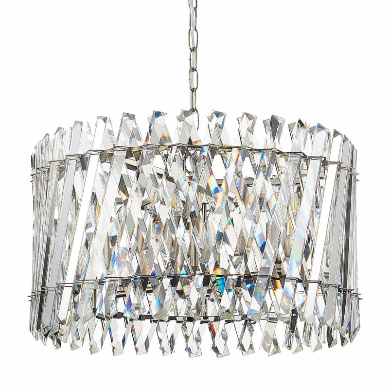 Люстра Kaeden Glass Chandelier Никель Прозрачный Люстра Kaeden Glass Chandelier Никель Прозрачный в Тюмени | Loft Concept
