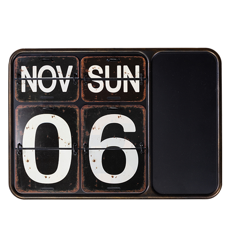 Аксессуар на стену Wall calendar Винтажный черный Аксессуар на стену Wall calendar Винтажный черный в Тюмени | Loft Concept
