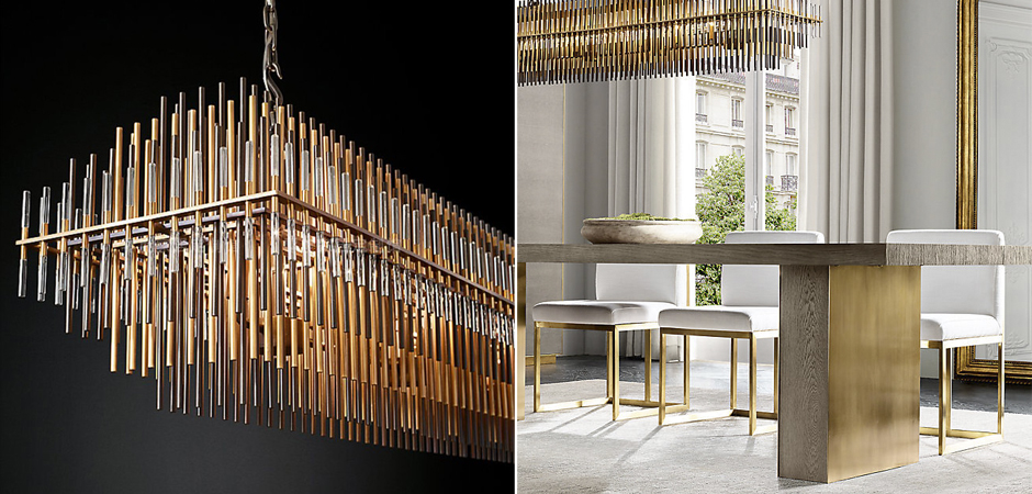 Люстра Restoration Hardware Emile Linear Chandelier Люстра Restoration Hardware Emile Linear Chandelier - Loft-Concept в Тюмени