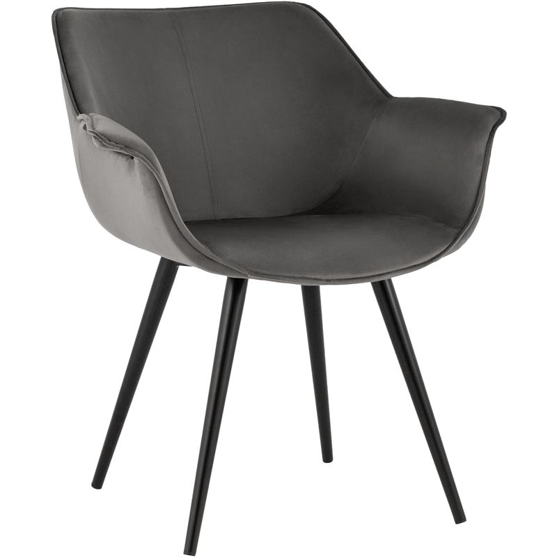 Стул Mason chair Темно-Серый велюр Серый Черный Стул Mason chair Темно-Серый велюр Серый Черный в Тюмени | Loft Concept