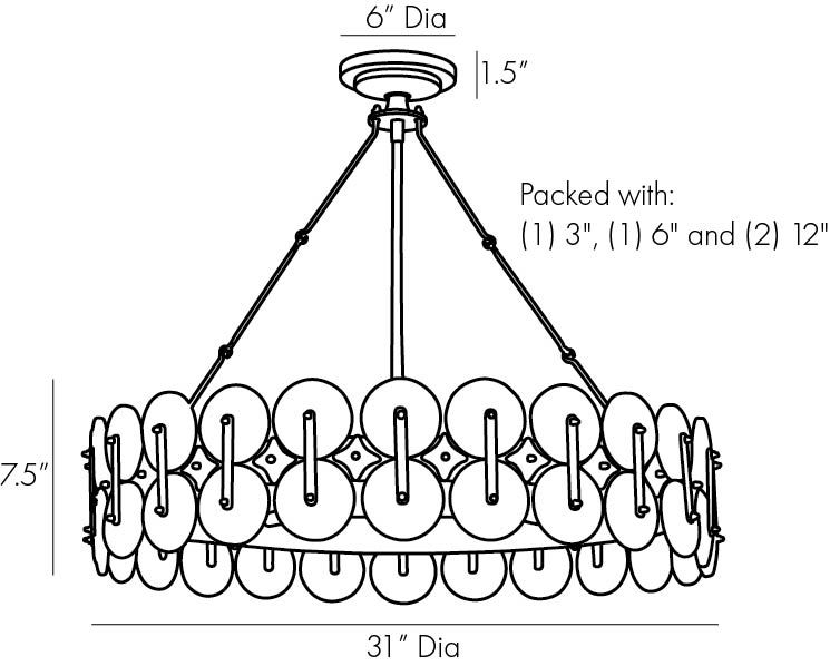 Люстра Arteriors RONDELLE CHANDELIER Люстра Arteriors RONDELLE CHANDELIER в Тюмени