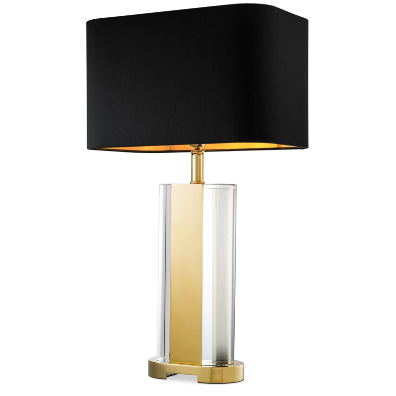 Настольная лампа Eichholtz Table Lamp Vittore Прозрачный Черный Глянцевое золото Настольная лампа Eichholtz Table Lamp Vittore Прозрачный Черный Глянцевое золото в Тюмени | Loft Concept
