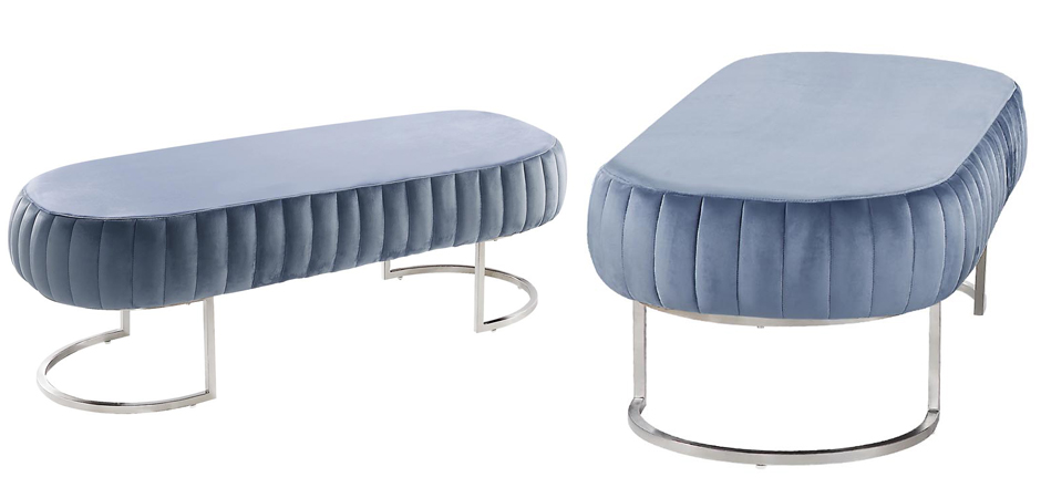 Банкетка Soft Blocks Blue Gray Банкетка Soft Blocks Blue Gray - Loft-Concept в Тюмени