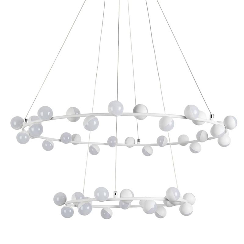 Люстра Vilelme Chandelier white double Белый Люстра Vilelme Chandelier white double Белый в Тюмени | Loft Concept