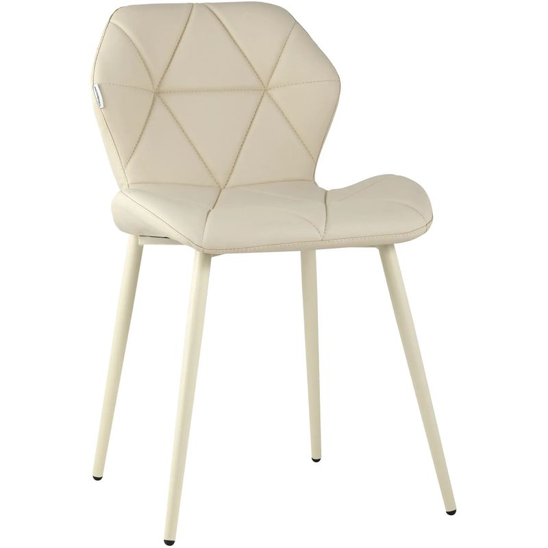 Стул Jeroen II Chair Экокожа Кремовый цвет Бежевый Стул Jeroen II Chair Экокожа Кремовый цвет Бежевый в Тюмени | Loft Concept