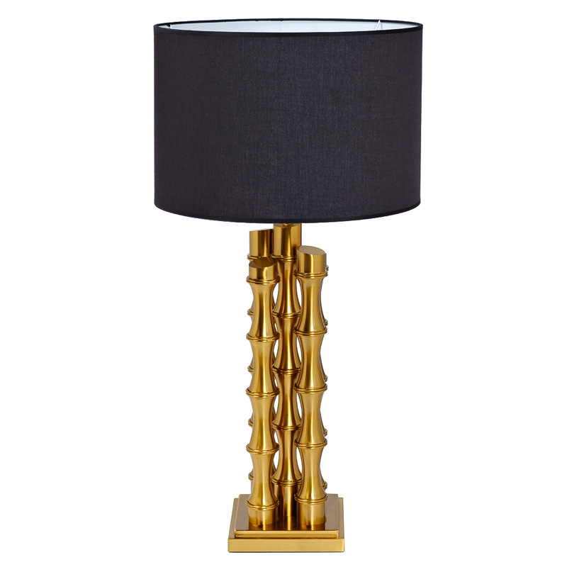 Настольная лампа с Черным Абажуром Damian Gold Table Lamp Глянцевое золото Черный Настольная лампа с Черным Абажуром Damian Gold Table Lamp Глянцевое золото Черный в Тюмени | Loft Concept