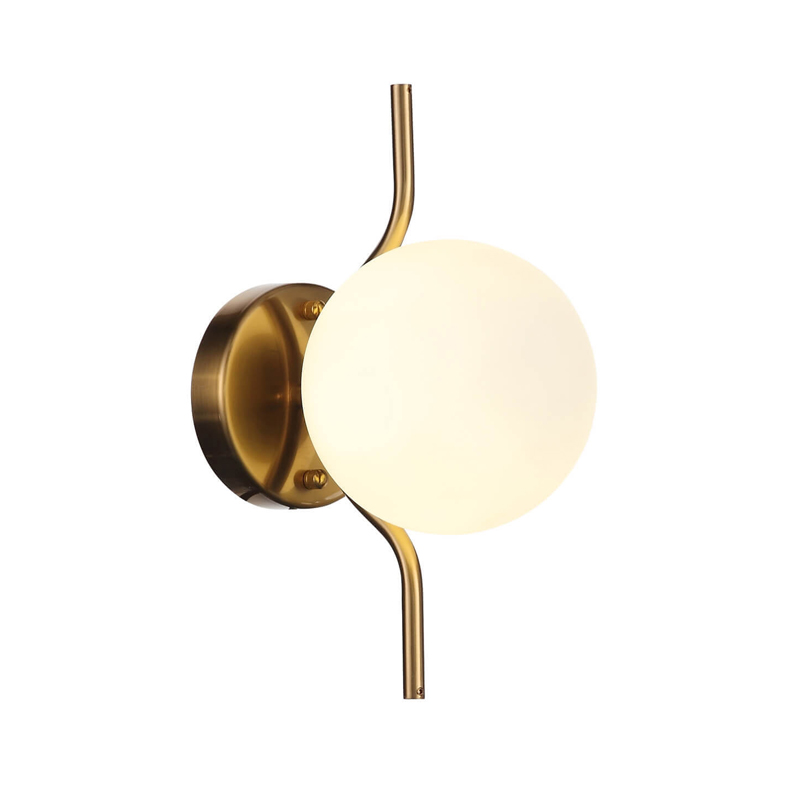 Бра B.LUX C Ball wall lamps Белое матовое стекло Латунь в Тюмени | Loft Concept 