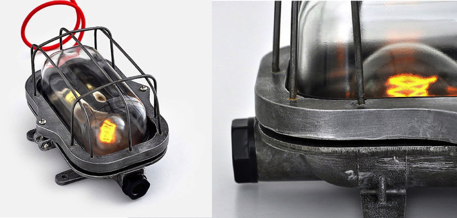 Настенная лампа Steampunk Cage Glass Edison Wall Lamp Настенная лампа Steampunk Cage Glass Edison Wall Lamp - Loft-Concept в Тюмени