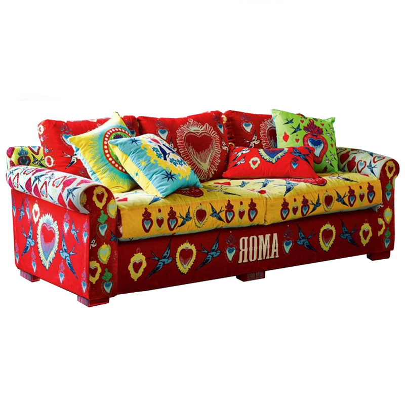 Диван Frida Kahlo Мульти Красный Диван Frida Kahlo Мульти Красный в Тюмени | Loft Concept