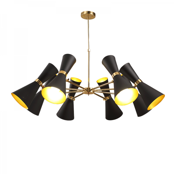 Люстра Delightfull Cairo Chandelier Глянцевое золото Черный Люстра Delightfull Cairo Chandelier Глянцевое золото Черный в Тюмени | Loft Concept