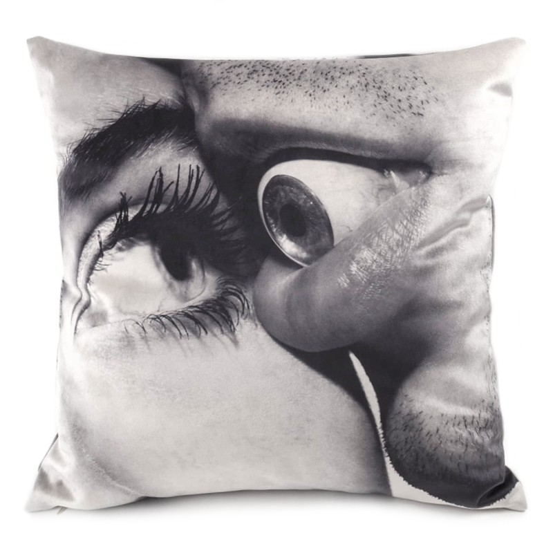 Подушка Seletti Cushion Eye Mouth Design Toiletpaper Серый Подушка Seletti Cushion Eye Mouth Design Toiletpaper Серый в Тюмени | Loft Concept