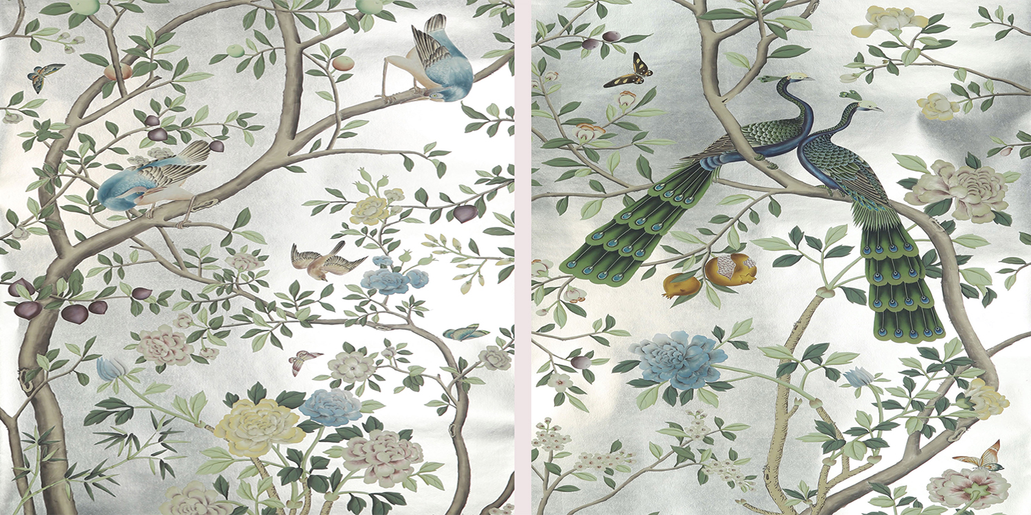 Обои ручная роспись St Laurent White Metal - фото №1