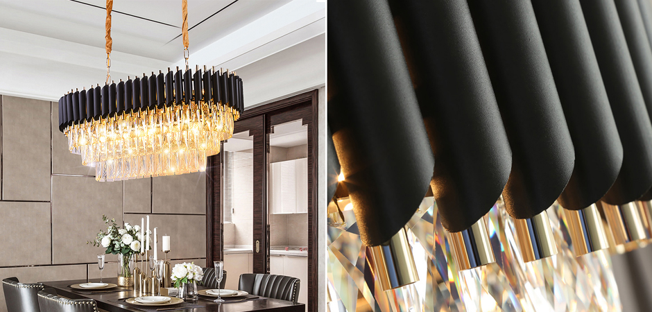 Люстра Empire Black Rectangular Chandelier Crystal Люстра Empire Black Rectangular Chandelier Crystal - Loft-Concept в Тюмени