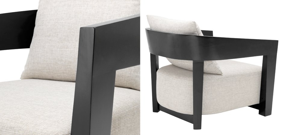 Кресло Eichholtz Chair Rubautelli Black Кресло Eichholtz Chair Rubautelli Black - Loft-Concept в Тюмени