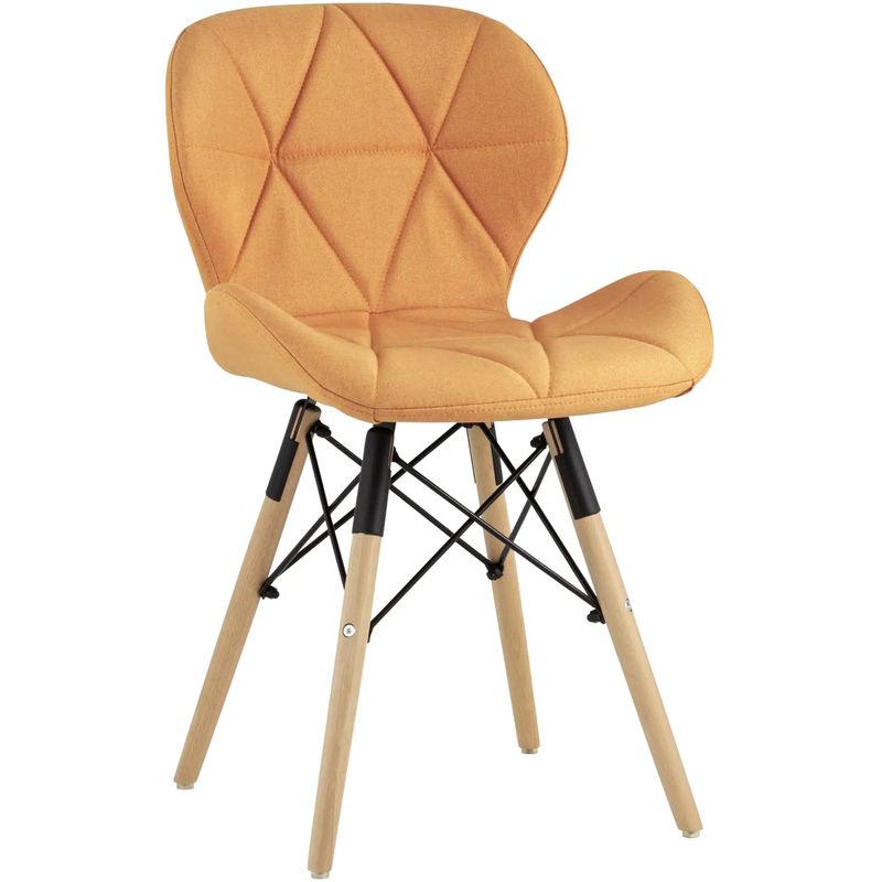 Стул Jeroen Chair Рогожка Оранжевый Цвет Оранжевый Древесина Черный Стул Jeroen Chair Рогожка Оранжевый Цвет Оранжевый Древесина Черный в Тюмени | Loft Concept