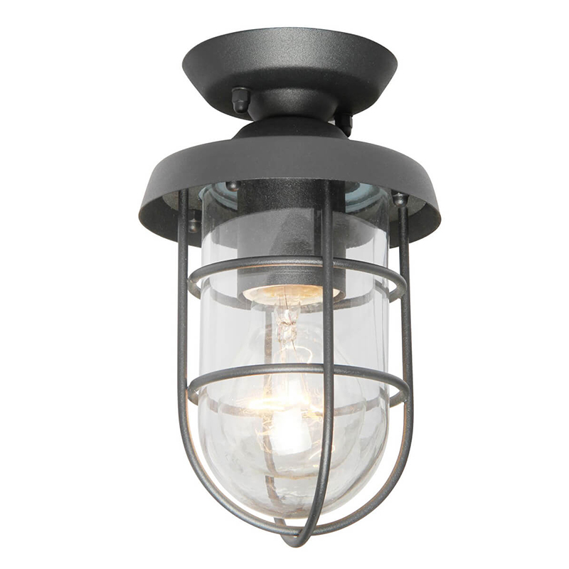 Уличный потолочный светильник Declan Street Lamp Черный Уличный потолочный светильник Declan Street Lamp Черный в Тюмени | Loft Concept