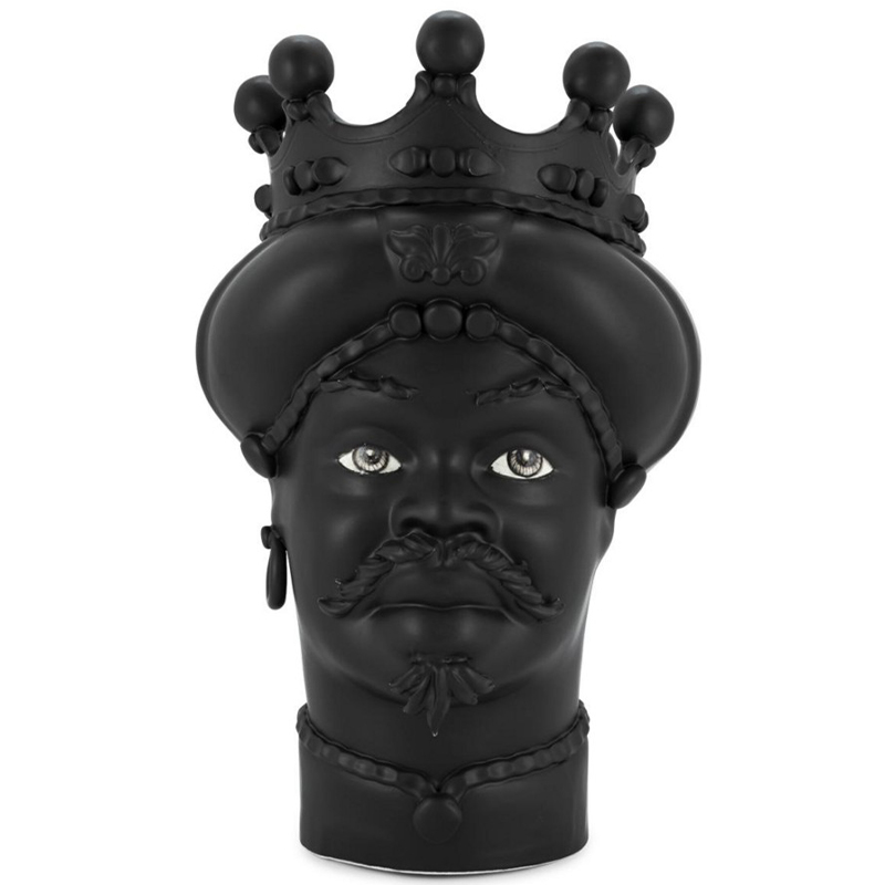 Ваза Vase Moro Man All Black Черный Ваза Vase Moro Man All Black Черный в Тюмени | Loft Concept