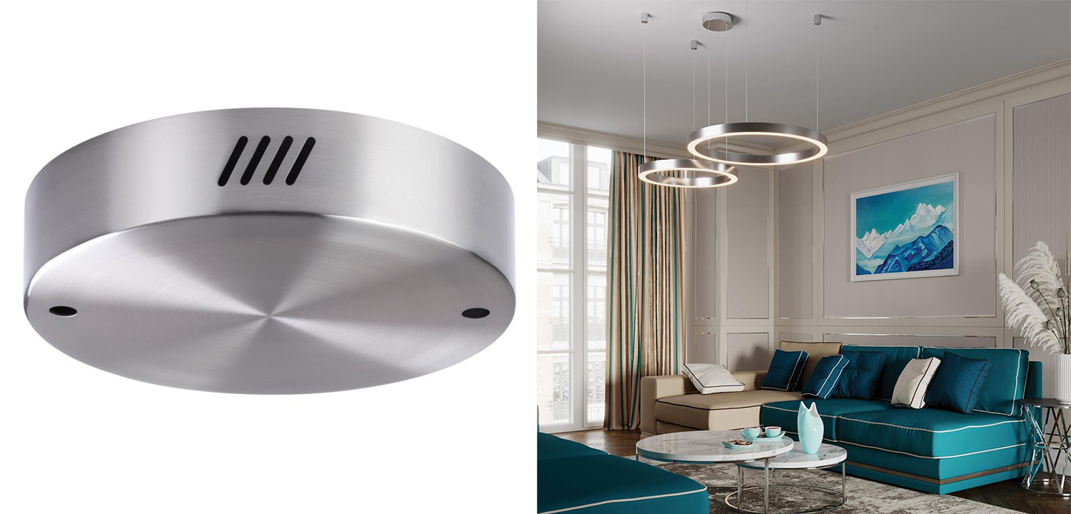 Основание для светильника Ring Horizontal Nickel 18 - фото