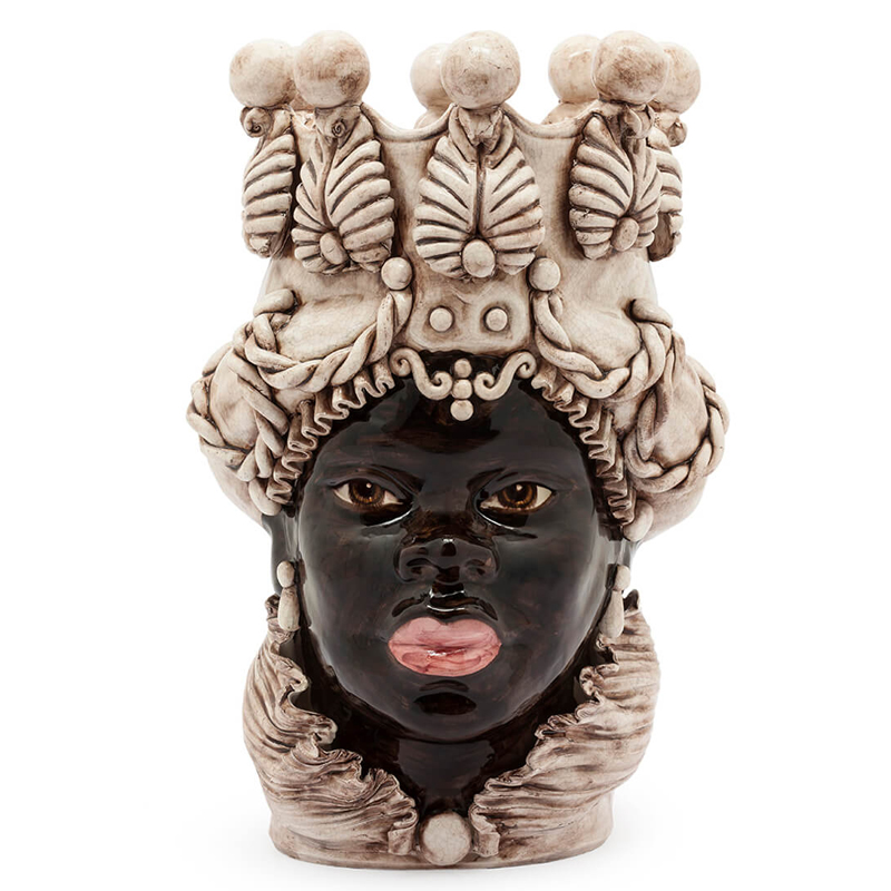 Ваза VASE MORO LADY BIG Crackle Бежевый Коричневый Ваза VASE MORO LADY BIG Crackle Бежевый Коричневый в Тюмени | Loft Concept