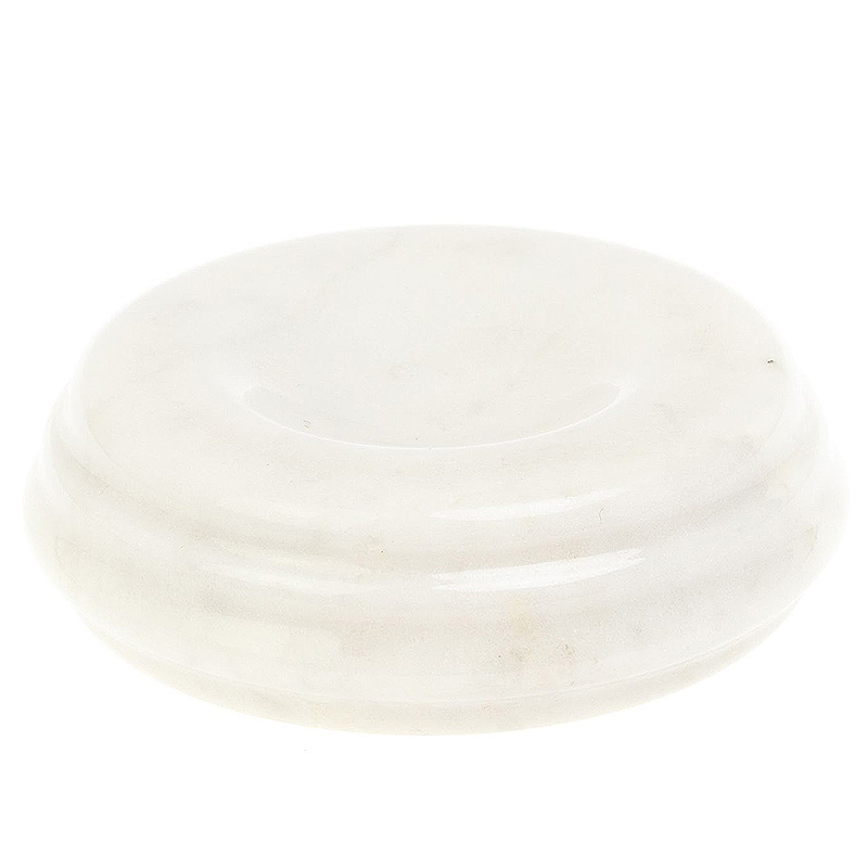 Подставка под шар круглая из натурального камня Мрамор Natural Stone Sphere Stands Белый Мрамор Bianco в Тюмени | Loft Concept 