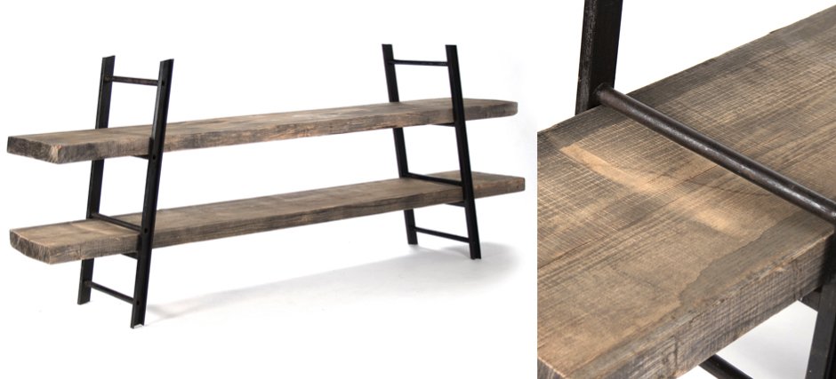 Стеллаж Industrial Iron Rustic Console Стеллаж Industrial Iron Rustic Console - Loft-Concept в Тюмени